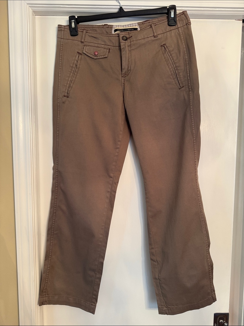 Women’s Brown Straight-Leg Jeans